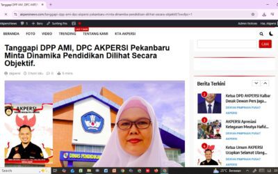 DPP AMI Sampaikan Klarifikasi dan Hak Jawab atas Pemberitaan Terkait Isu Pendidikan di Pekanbaru