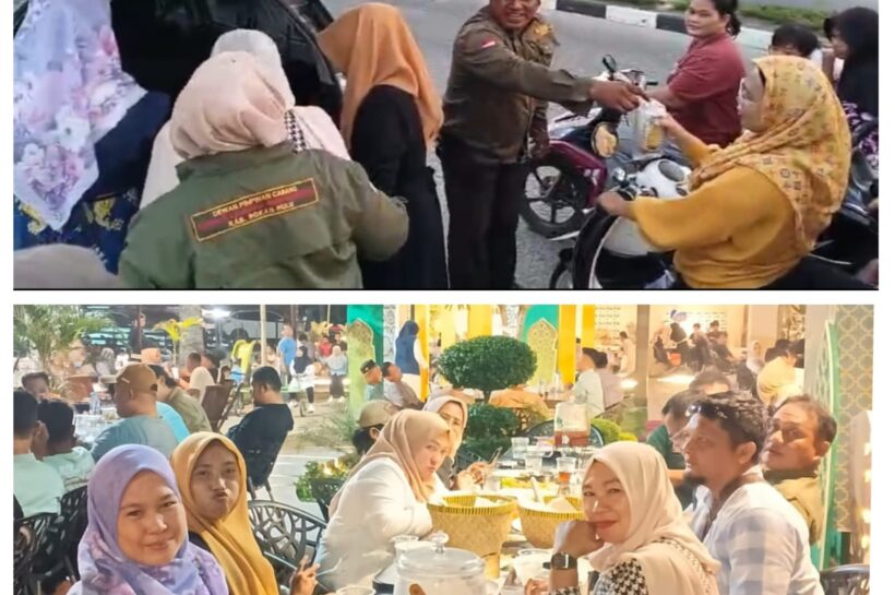 DPC AKPERSI Rokan Hulu Tebar Kebaikan, 150 Paket Takjil Dibagikan di Ujungbatu